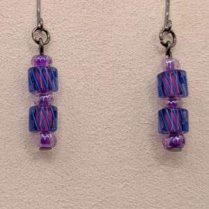 Purple Swirl Earrings