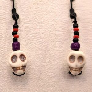 Happy Skull Halloween Earrings