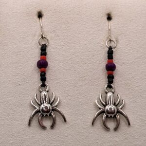 Spooky Spider Halloween Earrings